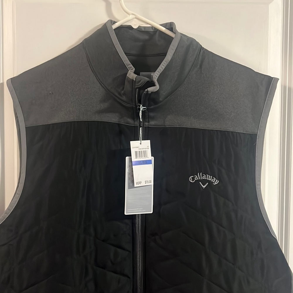 Callaway Golf Vest Zip Opti Shield Sleeveless